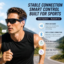 Load image into Gallery viewer, Peak Shade Bluetooth Sunglasses, Polarized UV400 Open-Ear Audio Glasses, BlackGrey_245