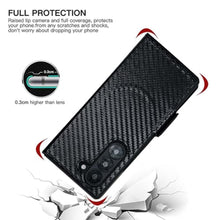 Load image into Gallery viewer, Pefimt for Samsung Galaxy Z Fold 7 Wallet Case Compatible with MagSafe Built-in Strong Magnetic, Hinge Protection Luxury Carbon Fiber Texture Leather 3 Card Slots with RFID Blocking (Black, Z Fold 7)_5570