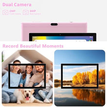 Load image into Gallery viewer, PEICHENG Android 15.0 10Inches Tablet, 18GB RAM+128GB ROM+2TB Expandable, Tab Set with Keyboard/Case/Mouse/Stylus, 2.0GHz Quad-core Processor, 1280 * 800 IPS HDScreen, 5G WiFi6 BT 5.0 (Pink)_819