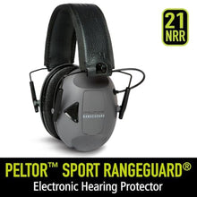 Load image into Gallery viewer, Peltor Sport RangeGuard Electronic Hearing Protector, NRR 21 dB, Ear Protection for the Range, Shooting and Hunting, Gray_8150