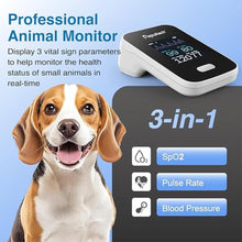 Load image into Gallery viewer, Pepultech Bluetooth Veterinary Patient Monitor,Track Spo2 & Blood Pressure & Pulse Rate for Home Pet Care, 2.8inch Display and Free APP,Dog Pulse Oximeter for Famlily Clinic Use (AM6200A)_12