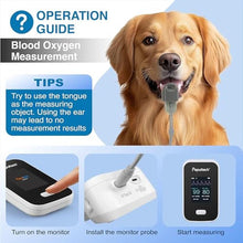 Load image into Gallery viewer, Pepultech Bluetooth Veterinary Patient Monitor,Track Spo2 & Blood Pressure & Pulse Rate for Home Pet Care, 2.8inch Display and Free APP,Dog Pulse Oximeter for Famlily Clinic Use (AM6200A)_13