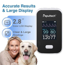 Load image into Gallery viewer, Pepultech Bluetooth Veterinary Patient Monitor,Track Spo2 & Blood Pressure & Pulse Rate for Home Pet Care, 2.8inch Display and Free APP,Dog Pulse Oximeter for Famlily Clinic Use (AM6200A)_15