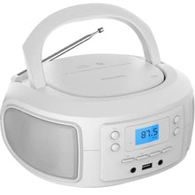 Load image into Gallery viewer, Philips CD Player Portable with Bluetooth, Crystal Clear Sound Top Loading CD Boombox with FM Radio, USB Port & Aux Input, Compact & Lightweight Design,R/CD-RW/MP3 Compatible (White)_1