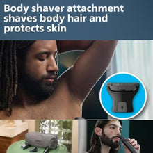 Load image into Gallery viewer, PHILIPS Multigroom Series 9000 24-in-1 Trimmer Beard, Hair & Body Grooming Kit | Precision Trimming Comb, Self-Sharpening Steel Blades, BeardSense Technology, Waterproof, Packaging May Vary, Blackgray_701