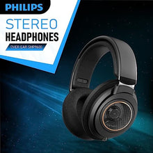 Load image into Gallery viewer, Philips Open Back Wired Headphones - Cushioned Over Ear Headphones with Adjustable Headband for Ultimate Comfort and Superior Sound Quality, Plugs into TV, Stereo or PC, Ideal for Podcasts or Music, Black_6330