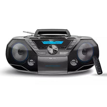 Load image into Gallery viewer, Philips Portable CD Player Boombox Bluetooth with Cassette Player All in one Powerful Stereo Boom Box CD Player for Home Mega Bass Reflex Speakers, Radio/USB/MP3/AUX Input with Backlight LCD Display, BlackBlue_1