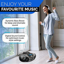 Load image into Gallery viewer, Philips Portable CD Player Boombox Bluetooth with Cassette Player All in one Powerful Stereo Boom Box CD Player for Home Mega Bass Reflex Speakers, Radio/USB/MP3/AUX Input with Backlight LCD Display, BlackBlue_134