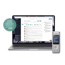 Load image into Gallery viewer, Philips VoiceTracer DVT4115 Digital Voice Recorder, Audio Recorder with Sembly AI Speech-to-Text Trial for Meetings, Lectures & Interviews, Grey_139