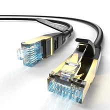 Load image into Gallery viewer, Phizli 50ft ethernet Cable, Cat 8 Ethernet Cable with 40Gbps 2000Mhz High Speed Internet Cable, 50 Foot LAN Cable, Gold Plated RJ45 Connector for Modem/Router/PS3/4/5/Gaming/PC, Black_1