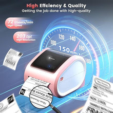 Load image into Gallery viewer, Phomemo D520BT Bluetooth Thermal Printer, 46 Shipping Label Printer for Small Businesses, Desktop Thrmal Label Printers for Shipping Package, Compatible with Amazon, Shopify, USPS, Pink_632