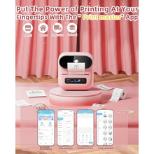 Load image into Gallery viewer, Phomemo M220 Bluetooth Label Maker,Portable Thermal Printer, Pink_2420
