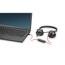 Load image into Gallery viewer, Plantronics Poly - Blackwire 8225 Wired Headset with Boom Mic Dual-Ear (Stereo) Computer Headset - USB-C to Connect to Your PC/Mac - Active Noise Canceling - Works with Teams, Zoom & More_597
