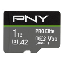 Load image into Gallery viewer, PNY 1TB PRO Elite Class 10 U3 V30 microSDXC Flash Memory Card - 100MB/s, Class 10, U3, V30, A2, 4K UHD, Full HD, UHS-I, Micro SD, Multicolor_902