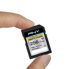 Load image into Gallery viewer, PNY 256GB Elite Performance Class 10 U3 SDXC Flash Memory Card - 95MB/s Read, Class 10, U3, 4K UHD, Full HD, UHS-I, Full Size SD, Black_2856