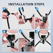 Load image into Gallery viewer, Pocket 3 Magnetic Neck Mount for DJI OSMO Pocket 3 Creator Combo,Chest Mount POV/Vlog Video Selfie Stand Hand Free Neck Holder for Pocket 4/GoPro Hero 13/12/11/10/9/Xtra Muse,Camera Accessory, black_3692