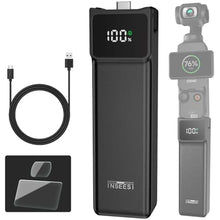 Load image into Gallery viewer, Pocket3/4 Battery Handle For DJI osmo Pocket 3 Extended Accessories 5000mAh provides 180 Minutes Mobile Power With MINI Tripod Battery HandleUSB-C Does not support all output (DJI osmo Pocket 3), black_1