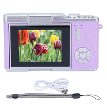 Load image into Gallery viewer, POENVFPO 48MP 1080P HD Video Digital Camera, 2.4"" LCD Screen, 8X Digital Zoom, Point and Shoot Camera for Kids, Teens, Beginners, Vlogging, Travel (Purple)_1