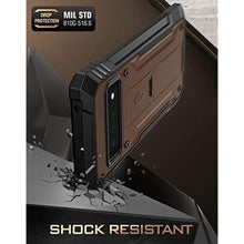 Load image into Gallery viewer, POETIC Polycarbonate Revolution Case for Google Pixel 6 Pro 5g, Built-in Screen Protector Work With Fingerprint Id, Full Body Rugged Shockproof Protective Cover Case With Kickstand, Brown_653