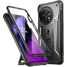 Load image into Gallery viewer, Poetic Revolution Case Compatible with OnePlus 11 5G 6.7 inch (2023 Release), Full-Body Rugged Shockproof Heavy Duty Protective Cover with Kickstand and Built-in Screen Protector, Black_1