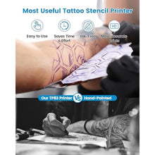 Load image into Gallery viewer, PokeLabel Wireless Tattoo Stencil Printer, Thermal Tattoo Transfer Printer TP83 with 10Pcs Transfer Paper, Bluetooth Tattoo Printer Machine Kit Compatible with iOSAndroid Phone & PC_2960