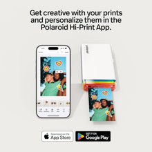 Load image into Gallery viewer, Polaroid Hi-Print + Paper Bundle- 2nd Generation Bluetooth Connected 2x3 Pocket Photo Dye-Sub Printer - Black Printer + 40 Photos (6439)_952