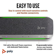 Load image into Gallery viewer, Poly Sync 40 Smart Speakerphone (Plantronics) - Flexible Workspaces - Connect to PC/Mac via USB and Smartphones via Bluetooth - Certified for Microsoft Teams Amazon Exclusive_2736