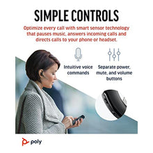 Load image into Gallery viewer, Poly Voyager Legend Wireless Headset (Plantronics) - Single-Ear Bluetooth w/Noise-Canceling Mic - Voice Controls - Mute & Volume Buttons - Ergonomic Design -Connect to Mobile/Tablet via Bluetooth -FFP, Black_2003