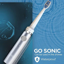 Load image into Gallery viewer, Pop Sonic Electric Toothbrush 15,000-30,000 Strokes/Min w/AAA Battery Electric Toothbrush for Adults Bathroom Essentials & Travel Essentials Dupont Nylon Bristles 2 Speed (Metallic Silver), MetallicSilver_7077