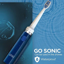 Load image into Gallery viewer, Pop Sonic Electric Toothbrush (Navy Blue) - Travel Toothbrushes w/AAA Battery | Kids Electric Toothbrushes with 2 Speed & 15,000-30,000 Strokes/Minute, Dupont Nylon Bristles, NavyBlue_7067