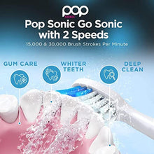 Load image into Gallery viewer, Pop Sonic Electric Toothbrush (Pastel Pink) - Travel Toothbrushes w/AAA Battery | Kids Electric Toothbrushes with 2 Speed & 15,000-30,000 Strokes/Minute, Dupont Nylon Bristles, PastelPink_7089