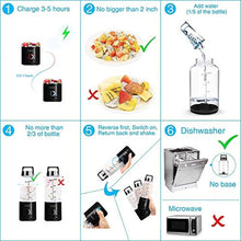 Load image into Gallery viewer, PopBabies Portable Blender, Personal Blender for Shakes and Smoothies with rechargeable USB blender cup,Grey Black, GreyBlack_1983