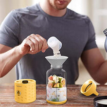 Load image into Gallery viewer, PopBabies Smoothie Blender, Portable Blender for Shakes and Smoothies with USB Rechargeable Blender Cup, Personal Blender to go Yellow_2365