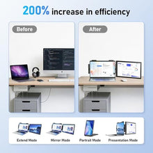 Load image into Gallery viewer, Pornitor Laptop Screen Extender, 14" FHD 1080P IPS Laptop Monitor Extender with USB C/HDMI Port, Plug and Play Screen Portable Extended Monitor for 14"-15.6" Laptops, Black_310