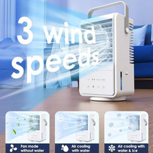 Load image into Gallery viewer, Portable Air Conditioners,4 in 1 Portable AC unit with 3 Speeds 2 Mist,90 Oscillating Cooling Fan with Timer 7 Color Night,Air Conditioner Portable,6.547.3211.97 inches Air Cooler (White-6)_13
