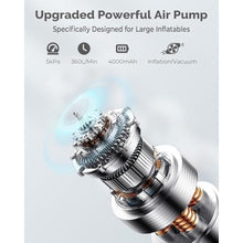Load image into Gallery viewer, Portable Air Pump for Inflatables, 4000mAh Ultra Fast Air Mattress Pump, Yellow_82
