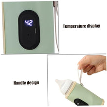 Load image into Gallery viewer, Portable Bottle Warmer 18W Quick Heating Baby Bottle Warmer Temperature Adjustable USB Baby Bottle Heater for Home Family Travel Green Travel Bottle Warmer Baby Bottle Heater Bottle Warmer Baby Trave_670