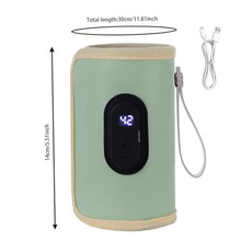 Load image into Gallery viewer, Portable Bottle Warmer 18W Quick Heating Baby Bottle Warmer Temperature Adjustable USB Baby Bottle Heater for Home Family Travel Green Travel Bottle Warmer Baby Bottle Heater Bottle Warmer Baby Trave_671