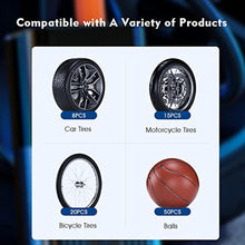 Load image into Gallery viewer, Portable Cordless Tire Inflator Automatic Pressure Gauge,Digital dispaly USB Rechargeable Electric Tire Pump, Low Noise Multi-Functional 6000mAh Air Compressor with LED Light for Car Bike Motorcycle, DarkBlack_1409