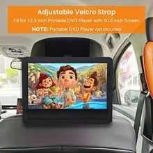 Load image into Gallery viewer, Portable DVD Player Headrest Mount Holder Car Headrest Mount Holder Strap Case for Swivel & Flip Style Portable DVD Player with 10 inch to 10.5 inch Screen (XCZB-10), Black_1452