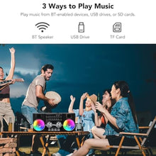 Load image into Gallery viewer, Portable Radio with Bluetooth Speaker, AM FM SW Digital Radio Recorder, Built in Rechargeable Battery, Dual 5W Drivers, Support TF Card & USB Playing, for Home, Outdoor (Black)_580