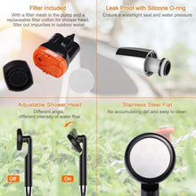 Load image into Gallery viewer, Portable Shower Camping Shower, Outdoor Camp Shower Pump with 5 Gallons Collapsible Bucket, Rechargeable Shower Battery Powered Handheld Shower Head kit for Camping, Beach Washing, Pet Cleaning_33