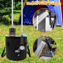 Load image into Gallery viewer, Portable Shower Camping Shower, Outdoor Camp Shower Pump with 5 Gallons Collapsible Bucket, Rechargeable Shower Battery Powered Handheld Shower Head kit for Camping, Beach Washing, Pet Cleaning_34