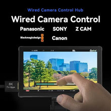 Load image into Gallery viewer, Portkeys LH5C Camera Field Monitor with NP-F550T Battery 5.4" 800nits Wired Control for Sony A7MV/A9II/A7SIII/A7MIV/A9M3/A6700/A7CII/FS5/FS7/FX2/FX30/FX6/FX9/PXW-Z200/A1/ZV-1/ZV-E1, Canon R5/6/7/8, LHCwithBattery_250