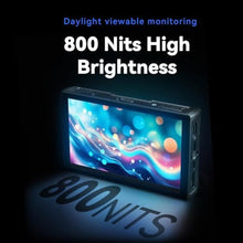 Load image into Gallery viewer, Portkeys LH5C Camera Field Monitor with NP-F550T Battery 5.4" 800nits Wired Control for Sony A7MV/A9II/A7SIII/A7MIV/A9M3/A6700/A7CII/FS5/FS7/FX2/FX30/FX6/FX9/PXW-Z200/A1/ZV-1/ZV-E1, Canon R5/6/7/8, LHCwithBattery_251