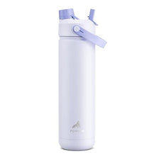 Load image into Gallery viewer, POWCAN 26 oz Insulated Water Bottle with 2-in-1 Straw and Spout Lid, Keep Cold 24H, Leak-Proof, Fits in Car Cup Holder, Stainless Steel Water Bottle for Sports, Travel, and School (Lupine)_1