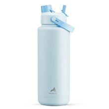 Load image into Gallery viewer, POWCAN 40 oz Insulated Water Bottle with 2-in-1 Straw and Spout Lid, Keep Cold 24H, Leak-Proof, BPA-Free, Double Wall Stainless Steel Water Bottle for Sports, Gym, Travel, and School (Sea Breeze), SeaBreeze_1