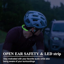 Load image into Gallery viewer, Praseno Bone Conduction Headphones Bluetooth 5.3 Open Ear Headphones with Mic, 12Hrs Playtime Quick Charging BT Headphones, IPX6 Waterproof Sports Headset for Running, Cycling, Working (Green), BlackGreen_5969