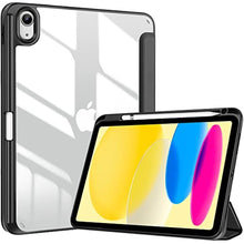 Load image into Gallery viewer, ProCase for iPad (A16) 11th Generation 11 Inch 2025/10th Generation 10.9 Inch 2022 Case with Pencil Holder, Hybrid iPad 11 10 Case with Clear Back, Supports Auto Wake/Sleep -Black_1