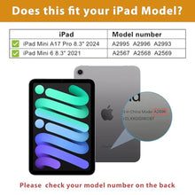 Load image into Gallery viewer, ProCase Leather Folio Case for 8.3" iPad mini(A17 Pro) 7th& 6th, Black_1213